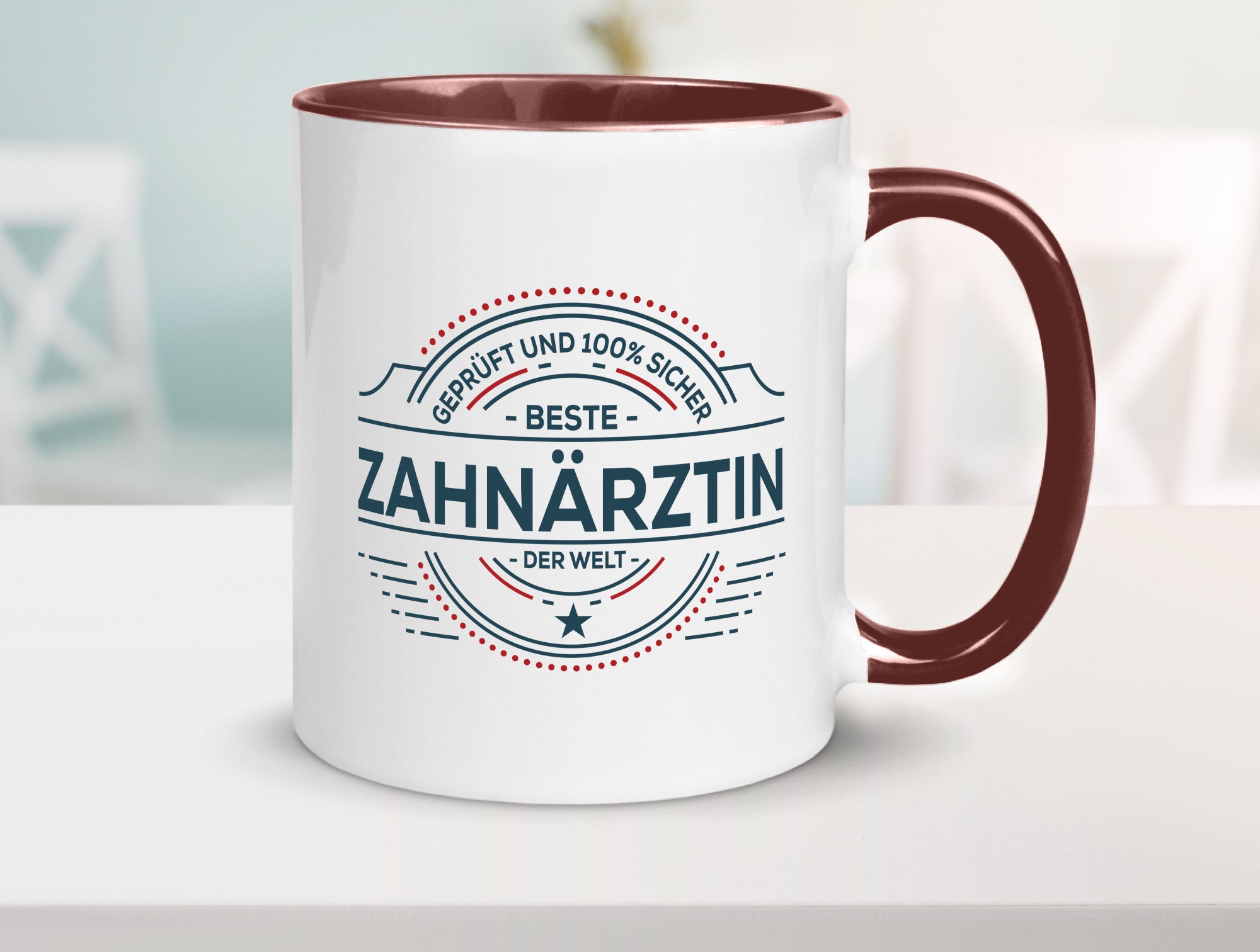 Geprüft und sicher: Zahnärztin | Zahnmedizin Beruf lustig Arbeit Kollegen Büro