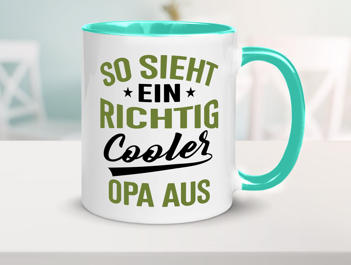 So sieht ein richtig Cooler Opa aus | Großvater Geschenkidee Familie Humor Tasse