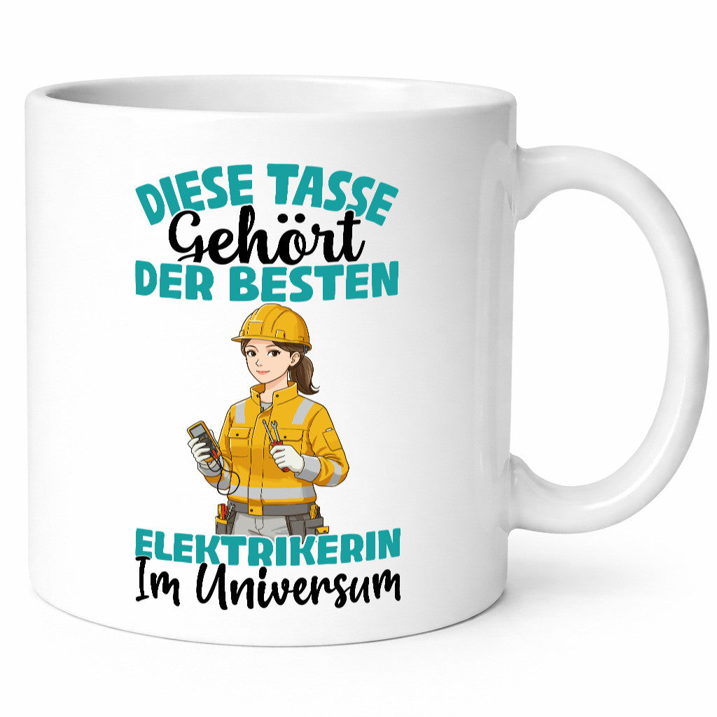 Im Universum: Elektrikerin | Elektronikerin Elektrik Geschenk Humor