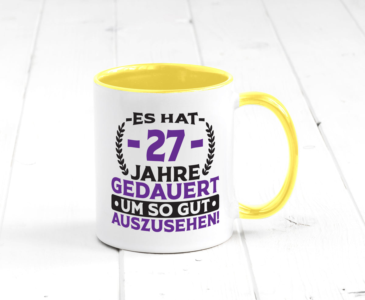27 Jahre gedauert um so gut auszusehen | 27. Geburtstag v2 Geschenkidee Humor Tasse
