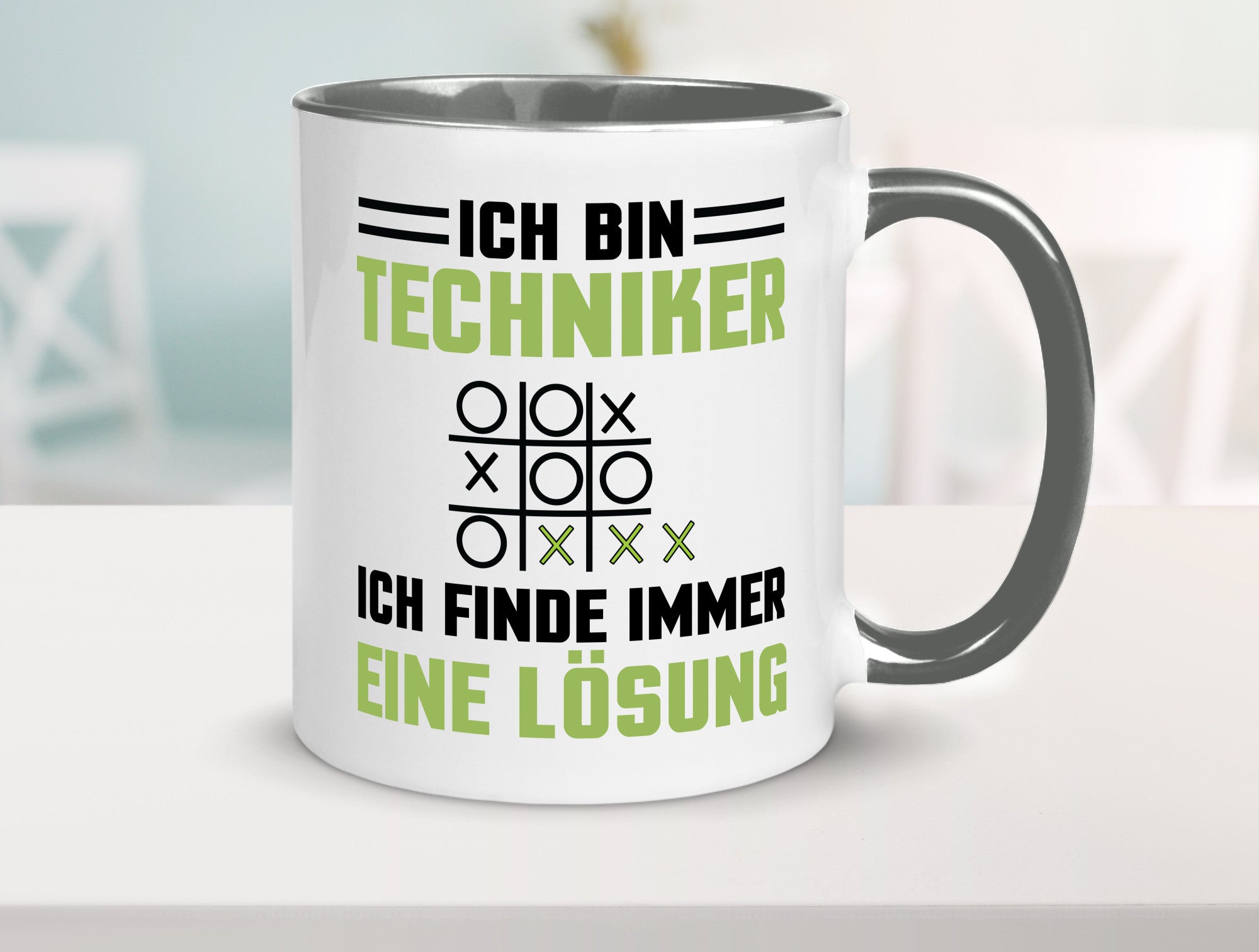 Ich bin Techniker finde immer eine Lösung | lustiger Spruch Geschenk Humor