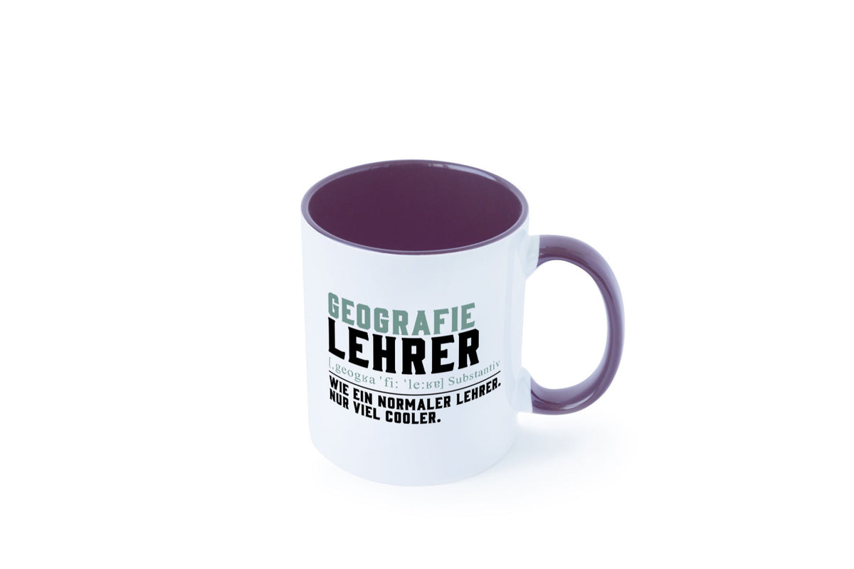 Geographielehrer | Lehrer Unterricht Lieblingslehrer lustiger Spruch Geschenk Tasse