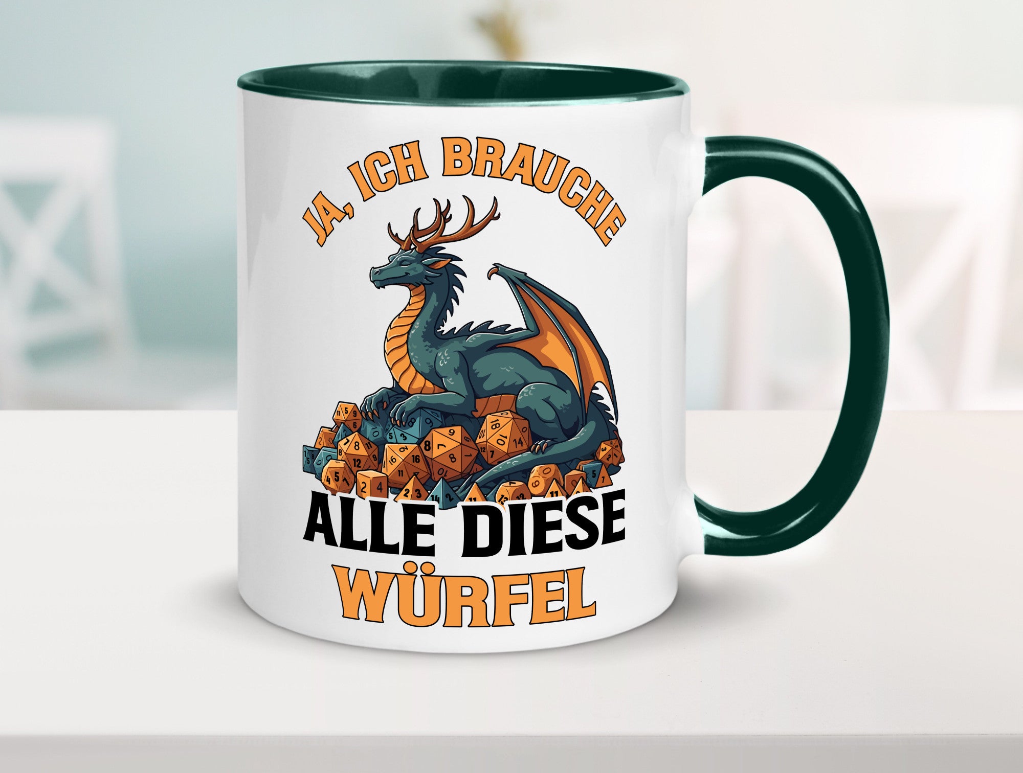 Ja ich brauche alle diese Würfel | Drache Rollenspiel v2 Geschenk Humor