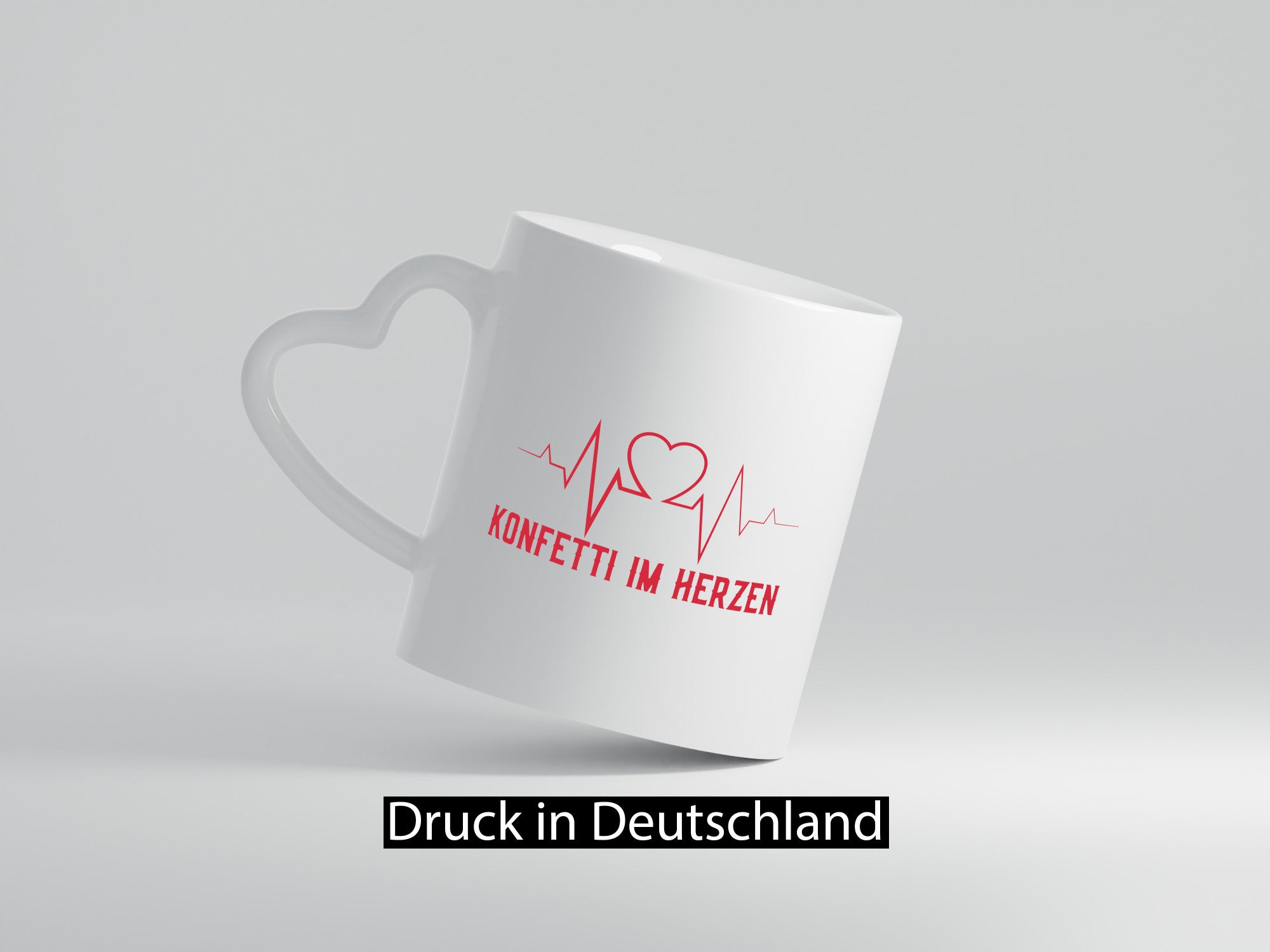 Konfetti im Herzen | bunter Herzschlag Karneval Fasching Geschenk Humor
