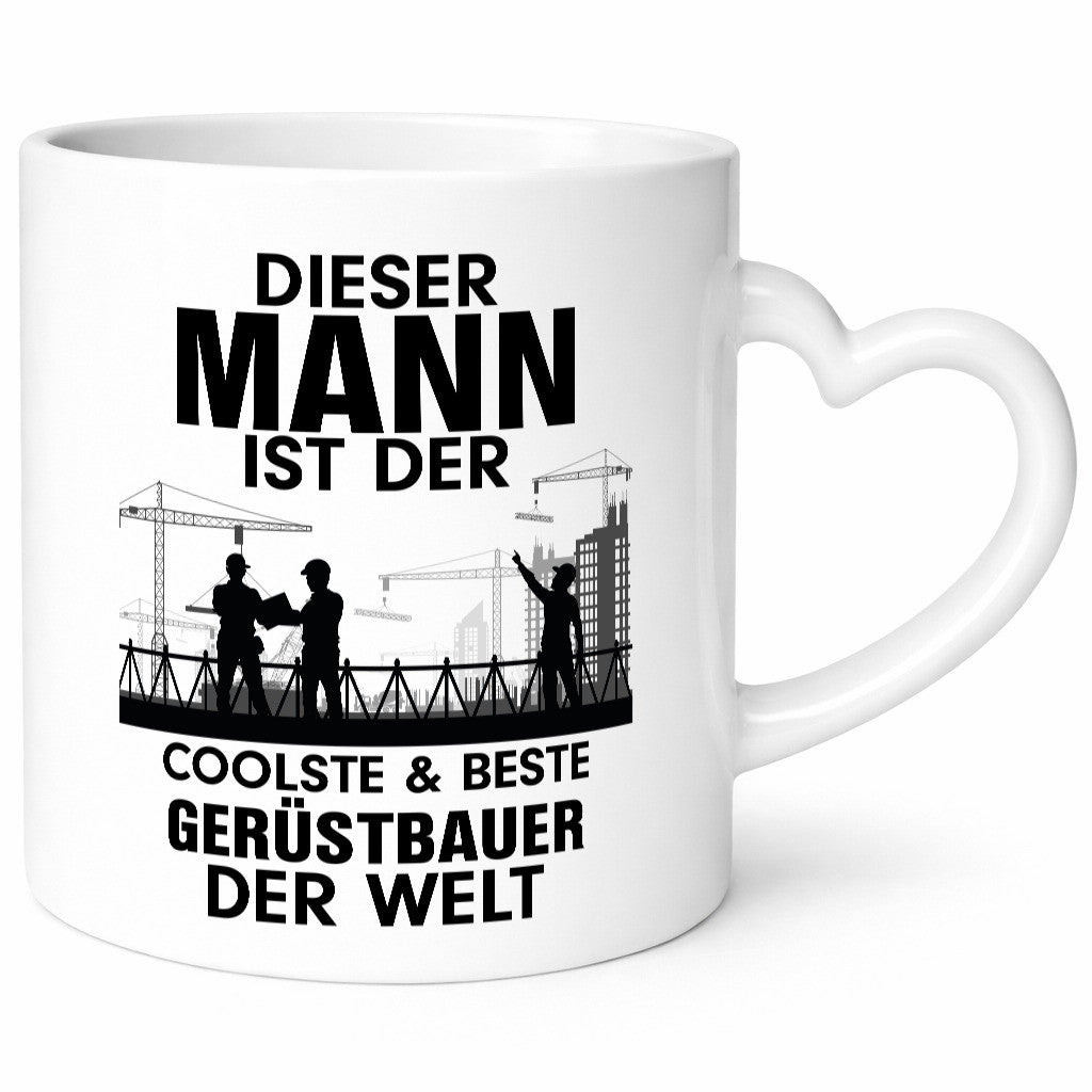 Coolster Gerüstbauer | Männer Tasse Baustelle lustiger Spruch Geschenk Humor