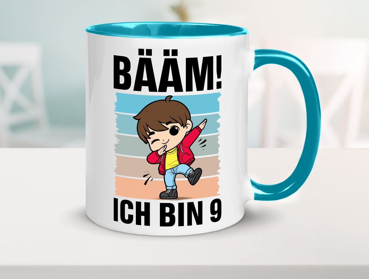 9. Geburtstag | Ich bin 9 Jahre Bäääm Dabbing Kind lustig Geschenkidee Geschenk Tasse