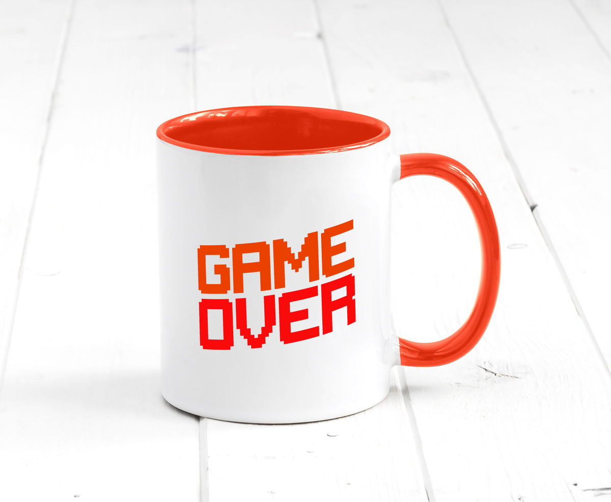 Game Over | Gamer Zocker Retro PC Nerd Pixel Geschenkidee Humor Tasse