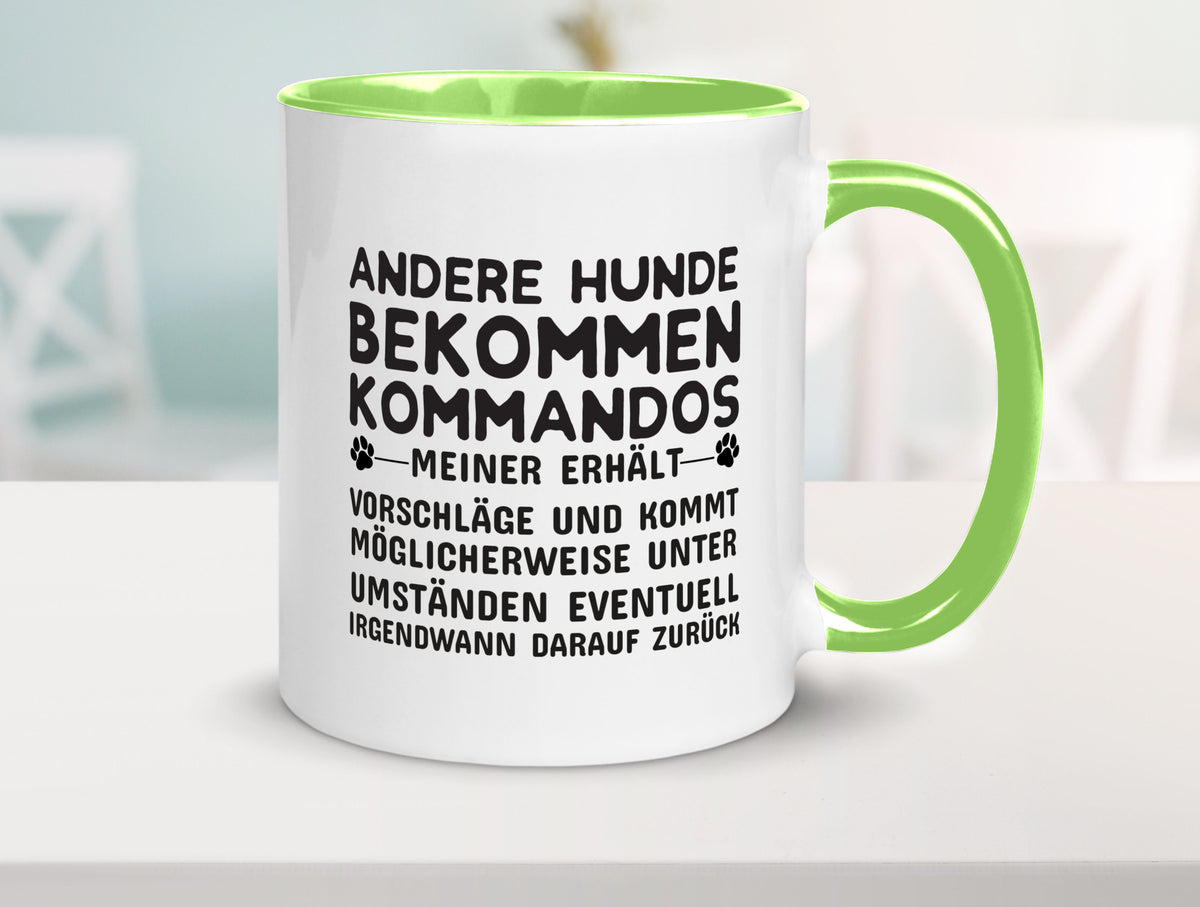 Hunde Training | Hundebesitzer Tasse Hundekommando lustig Tierliebhaber Humor