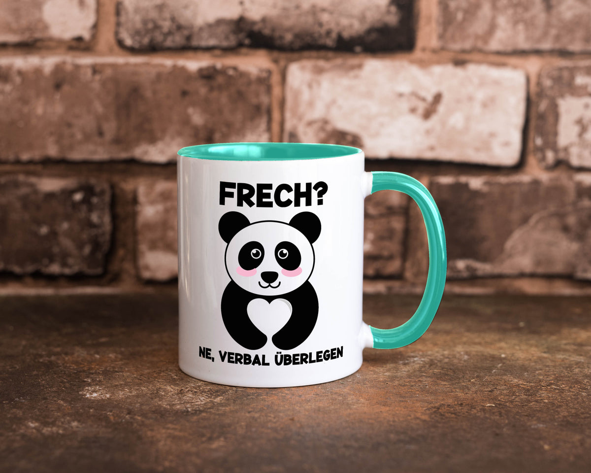 Frech | Verbal überlegen süßer Pandabär kecker Spruch lustiger Geschenk Humor Tasse