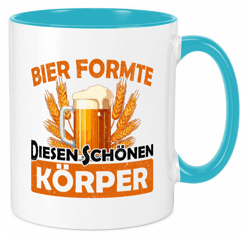 Bier förmte diesen Körper | bierliebhaber v2 Humor Geschenkidee Tasse