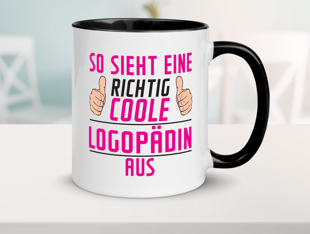 Richtig Coole Logopädin | Sprachtherapie Humor Geschenkidee Tasse