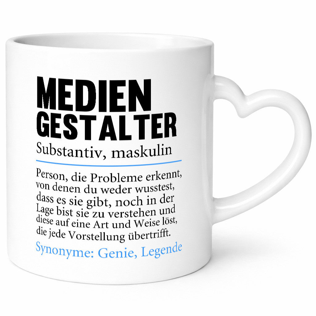 Mediengestalter | Berufe Medien Humor v2 Arbeit Kollegen Büro Geschenkidee Tasse
