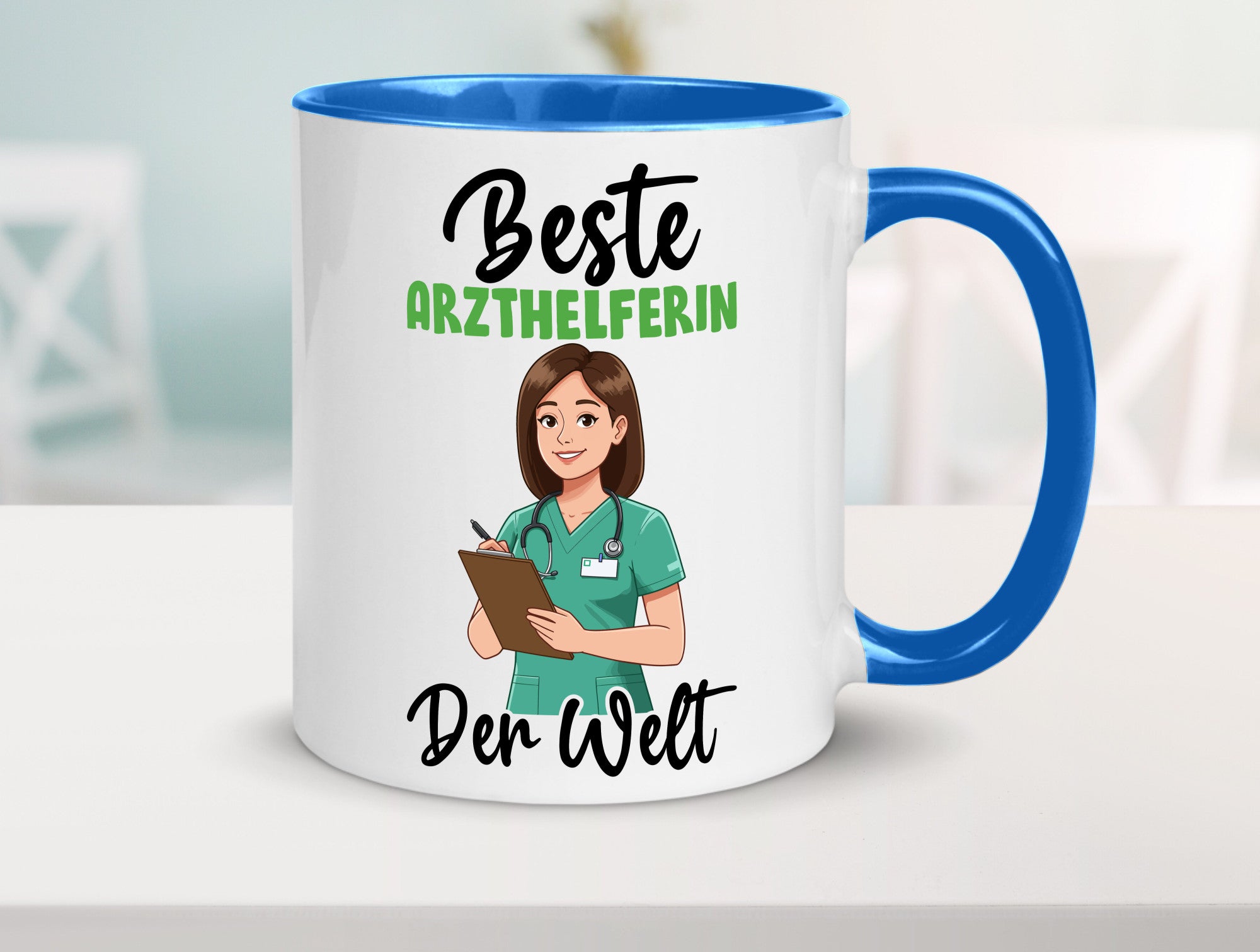 Beste Arzthelferin | Fachangestellte Medizin v2 Geschenkidee Humor Tasse