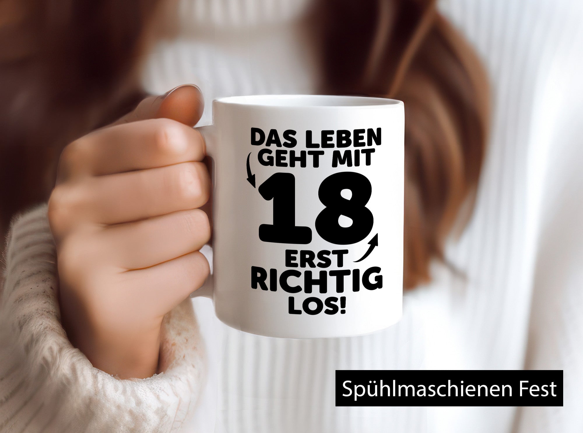18. Geburtstag | Junge $ Mädchen| Volljährig Geschenkidee Humor Tasse
