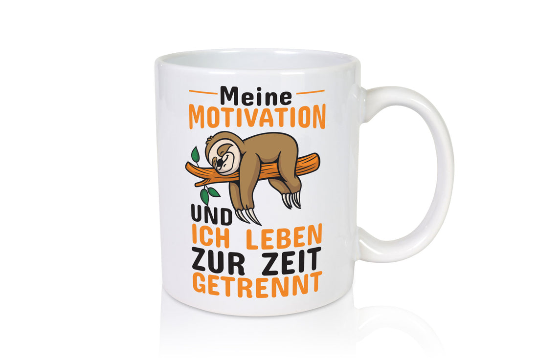 Keine Motivation | Faultier Tasse Büro Humor faul Geschenk Arbeit Kollegen