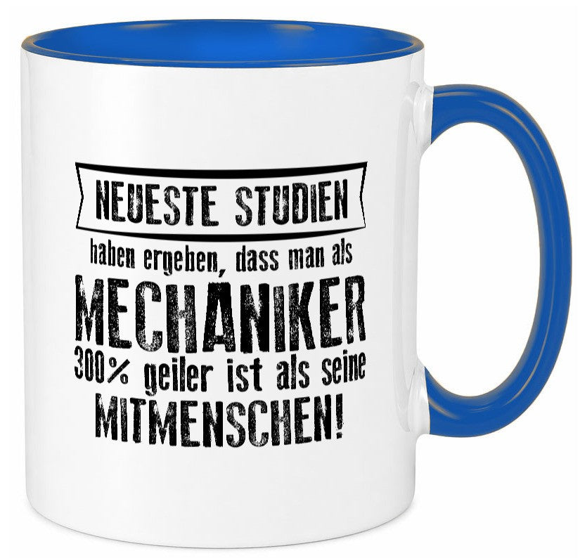 Neuste Studien: Mechaniker | KFZ Werkstatt Humor Geschenkidee Tasse