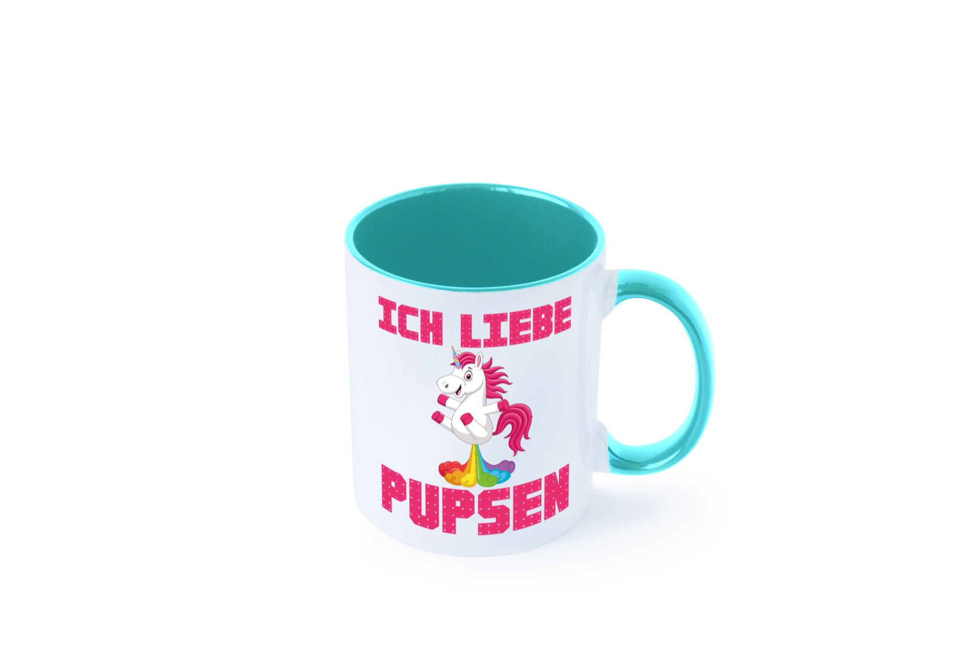 Ich liebe pupsen | Einhorn Pups lustiger Spruch Humor Geschenkidee Tasse