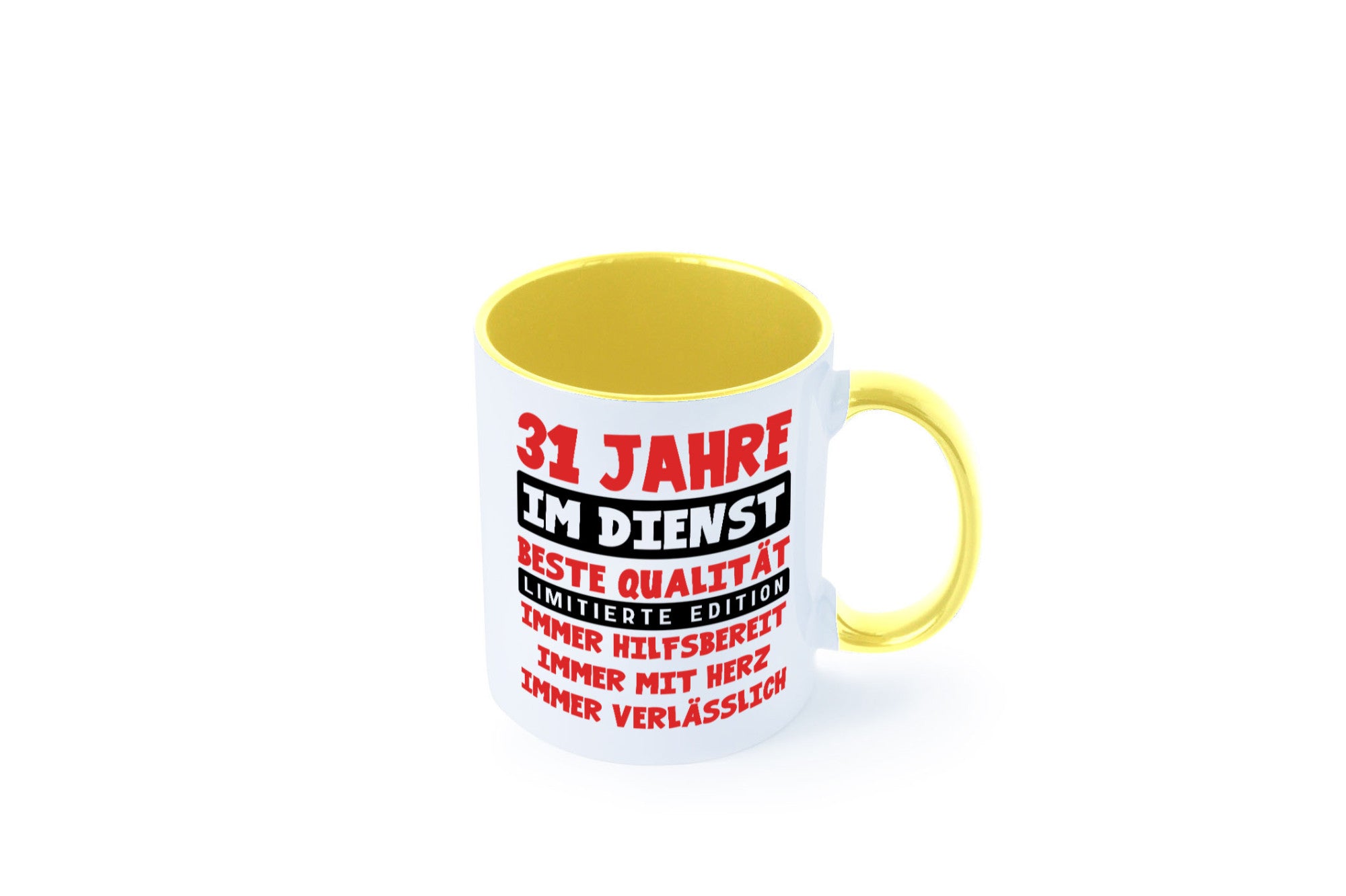 31 Jahre im Dienst | Jubiläum Arbeit v9 lustig Kollegen Büro Geschenk Tasse
