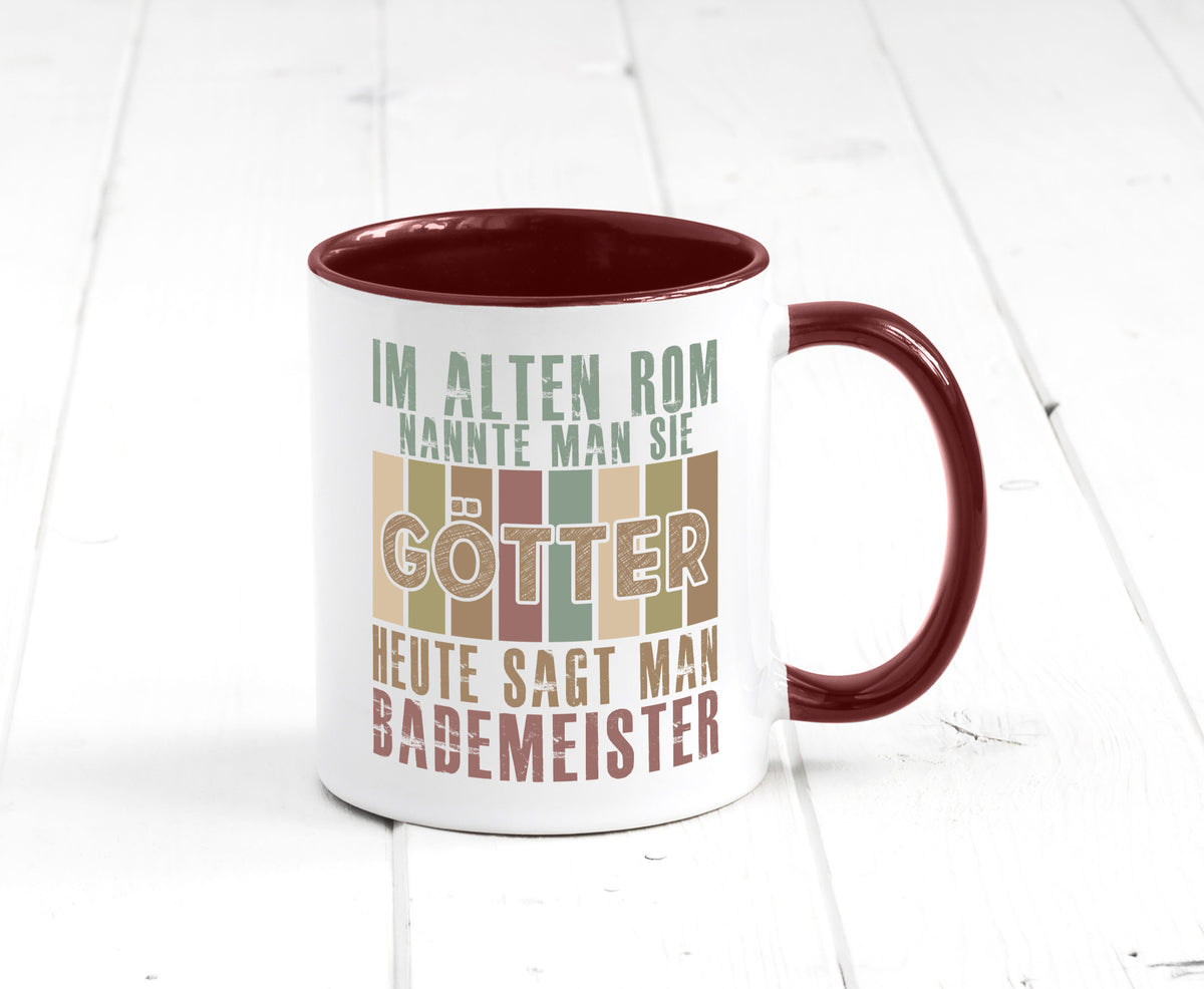 Heute sagt man: Bademeister | Rettungsschwimmer lustiger Spruch Geschenk Humor Tasse