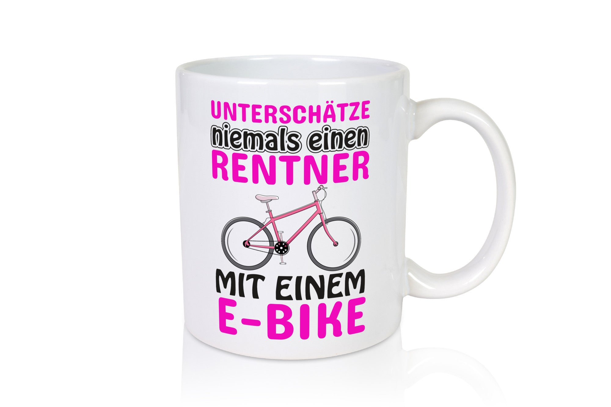 Rentner mit E-Bike | Fahrrad Tasse Rente Humor Geschenk Ruhestand Jubiläum