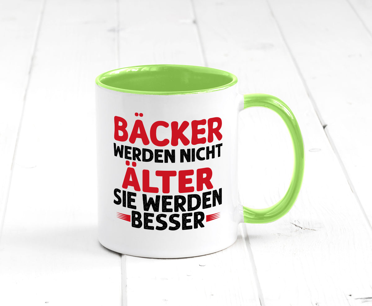 Bäcker werden nicht älter Sie besser lustig Humor Geschenkidee Geschenk Tasse