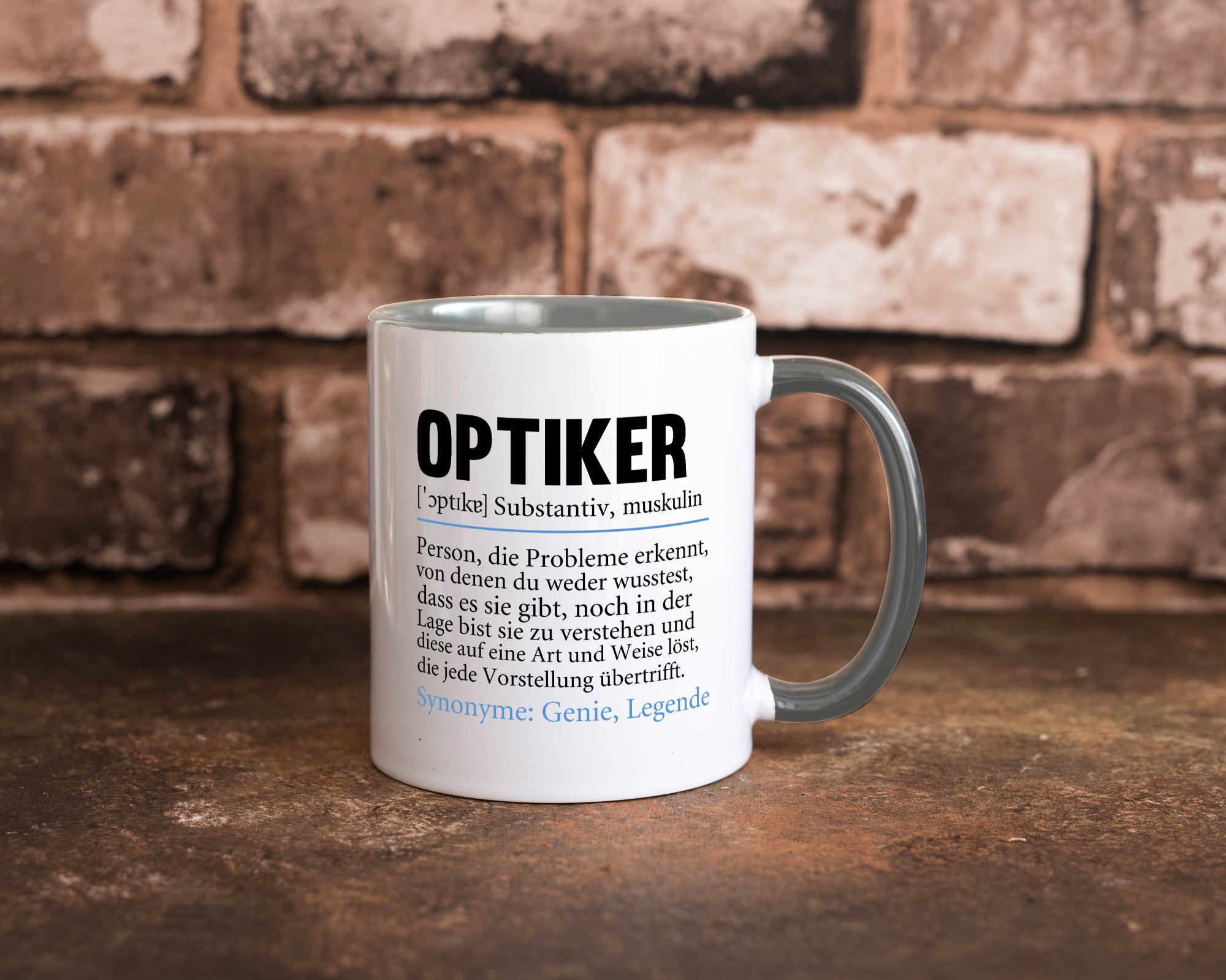 Optiker | Spruch Augenoptiker Beruf Humor v2 lustiger Geschenk Arbeit Kollegen