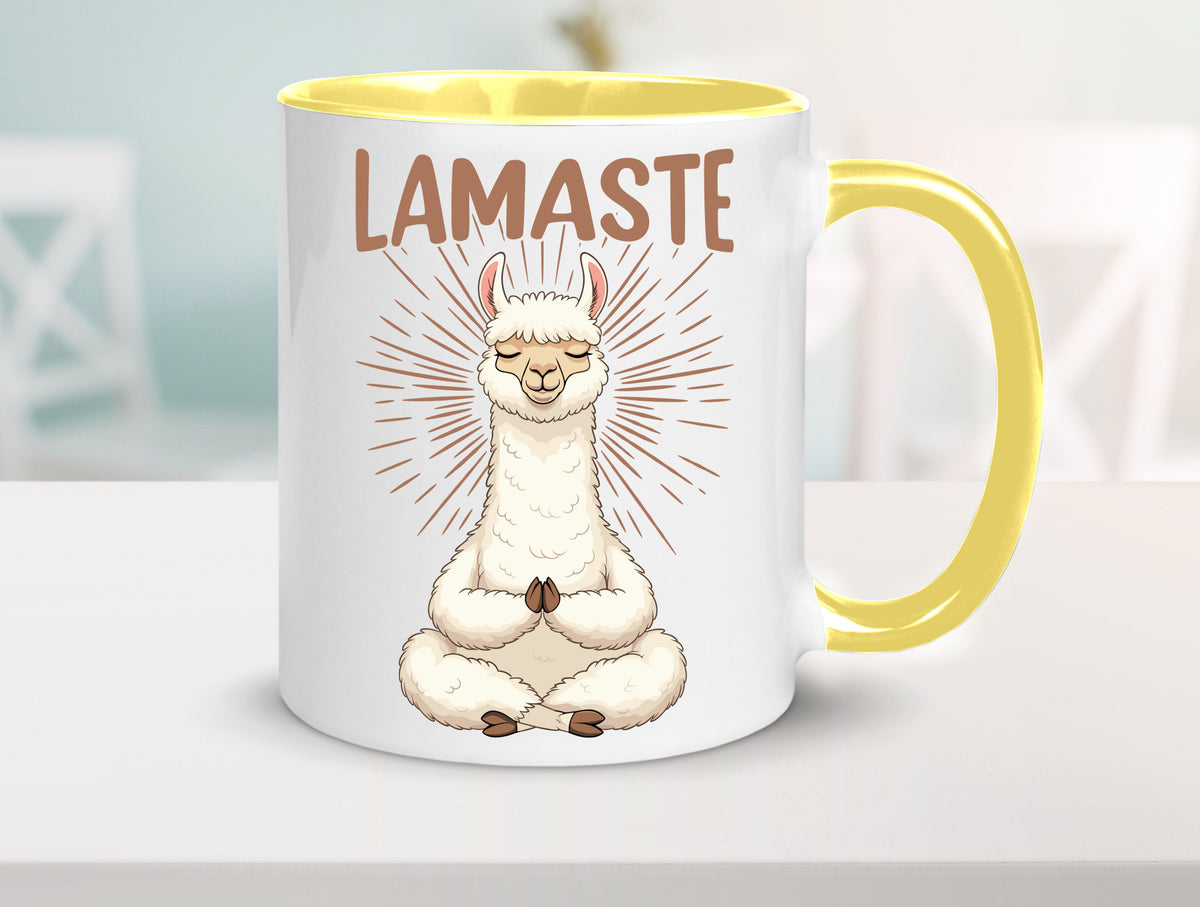 Lamaste | Lama Namaste lustiger Spruch Geschenk Humor Geschenkidee Tasse