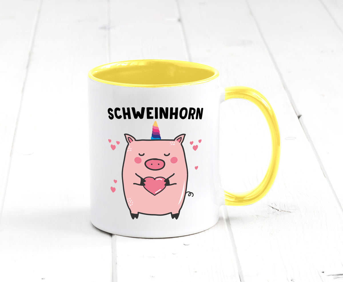 Schweinhorn lustig Humor Geschenkidee Geschenk Tasse