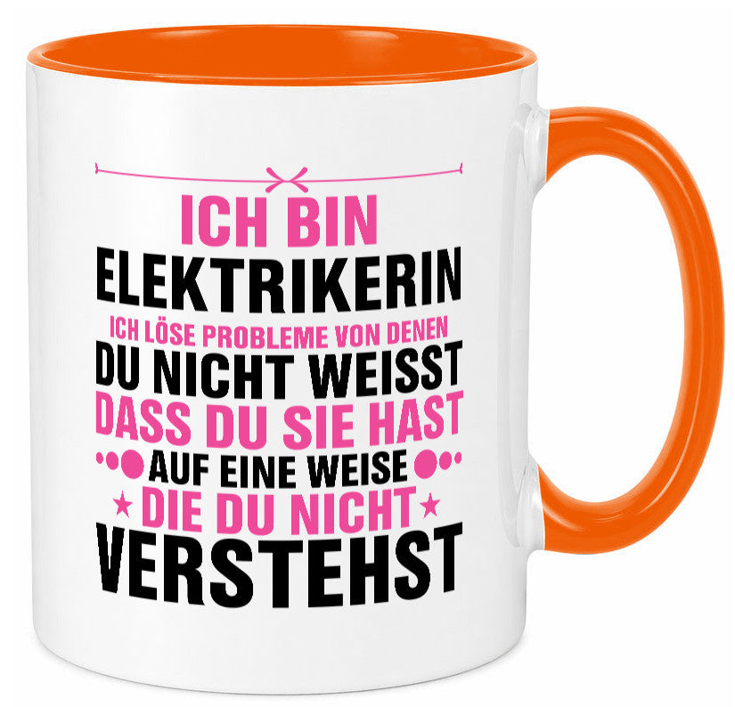 Löse Probleme: Elektrikerin | Elektronikerin Elektrik v2 Geschenkidee Humor