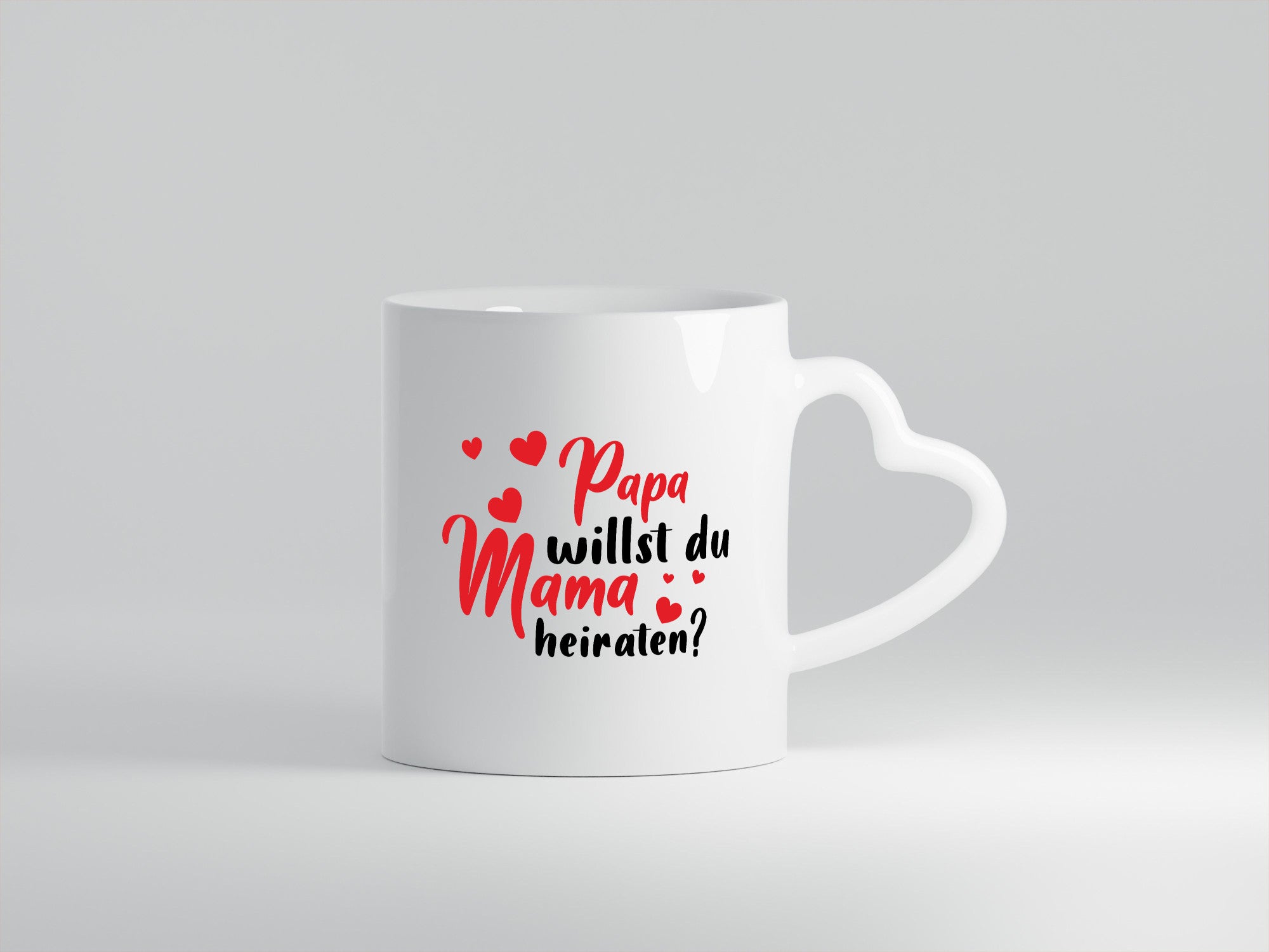 Papa, Mama, heiraten | Herzen Geschenk Familie Geschenkidee lustiger Spruch