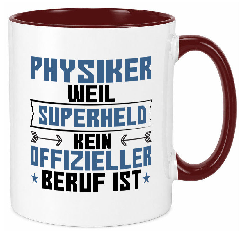 Superheld Physiker | Physik Geschenk Humor Geschenkidee lustiger Spruch Tasse