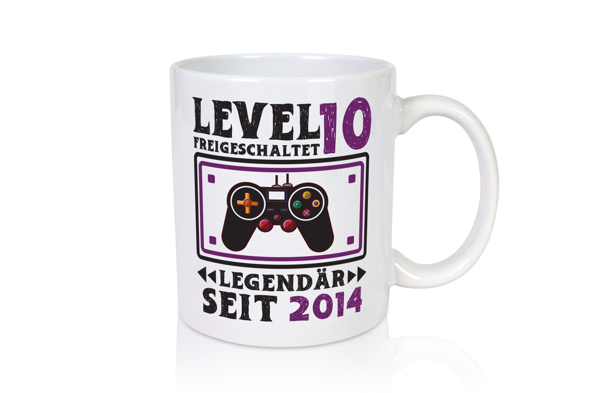 Level 10 Freigeschaltet | 10. Geburstag Zocker 2014 Geschenkidee Humor Tasse