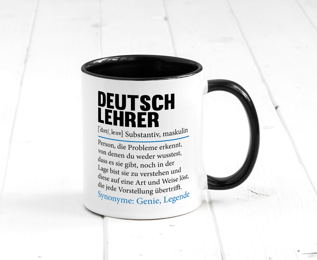 Deutschlehrer Spruch | Lehrer Schule Humor lustig Geschenkidee Geschenk Tasse