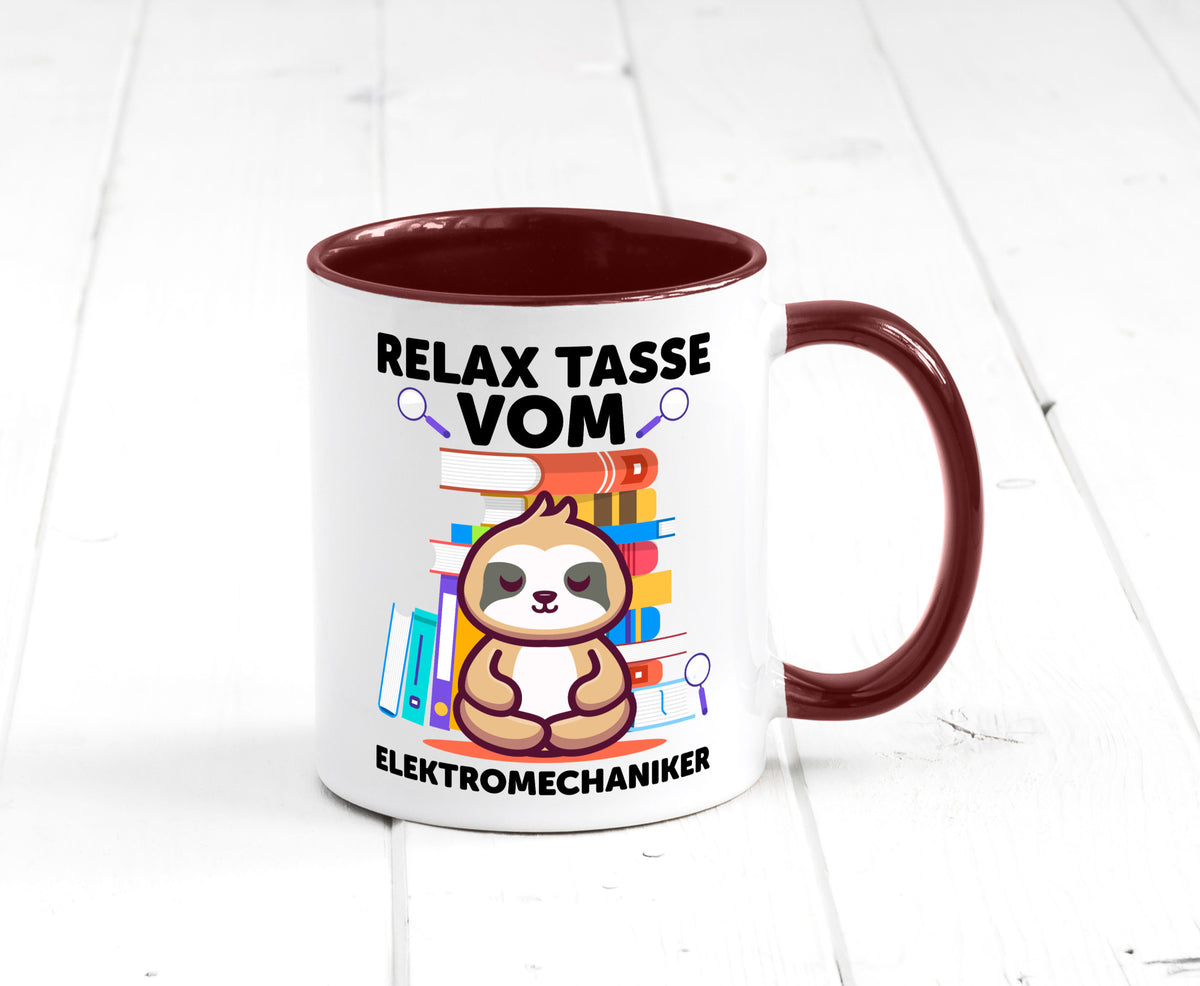 Relax Tasse: Elektromechaniker | Mechaniker Geschenk Humor Geschenkidee