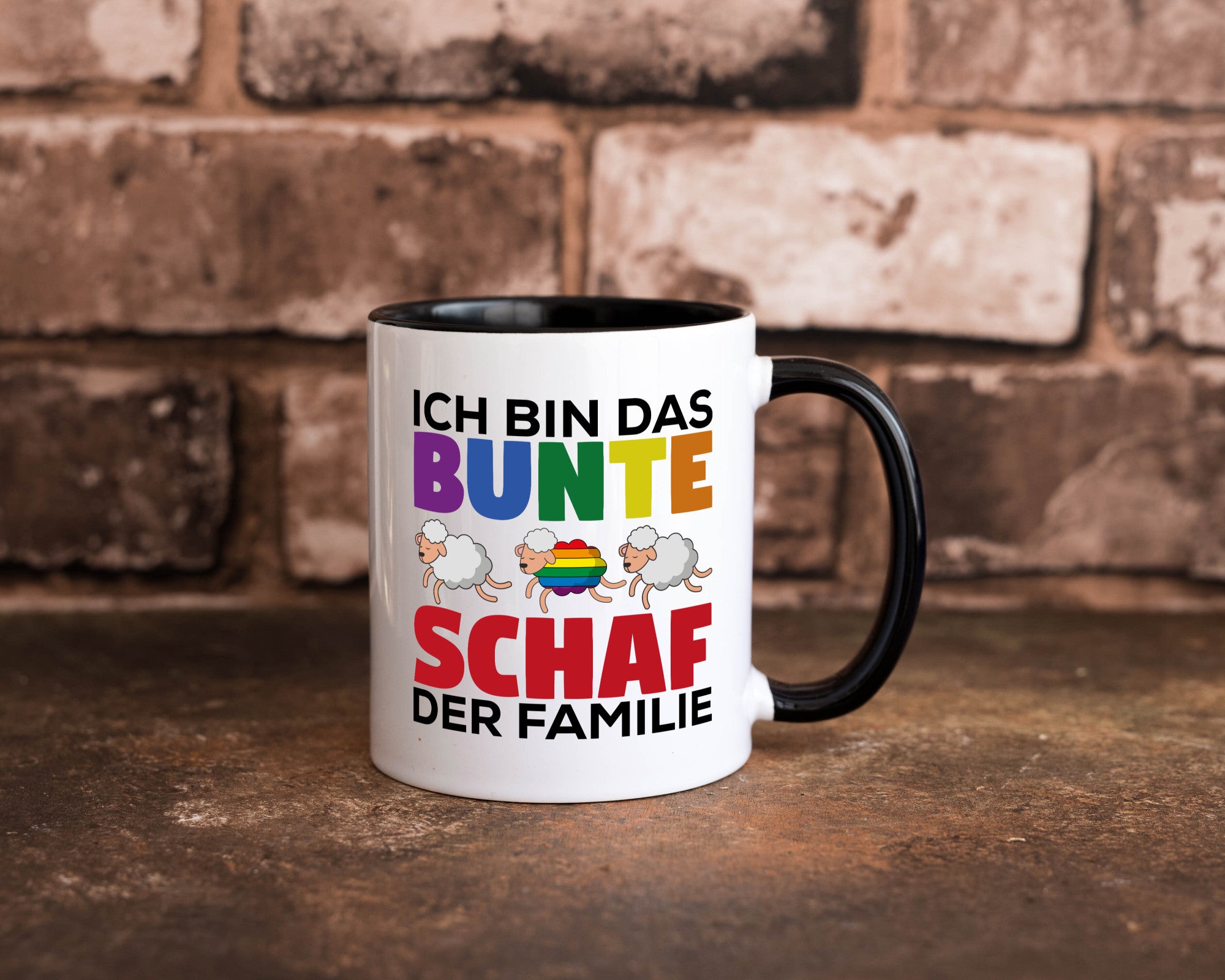 LGBTQ+ Tasse | Buntes Schaf Regenbogen Humor Geschenkidee