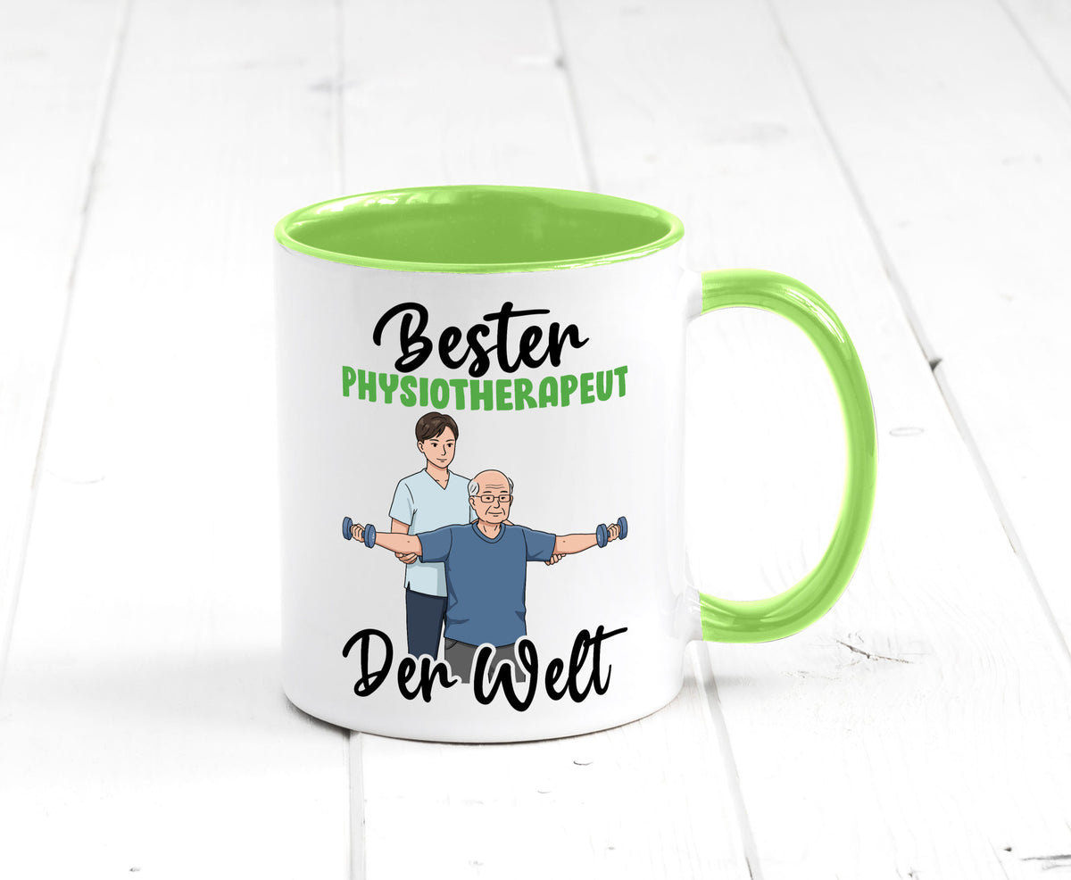 Bester Physiotherapeut v3 Geschenk Humor Geschenkidee lustiger Spruch Tasse