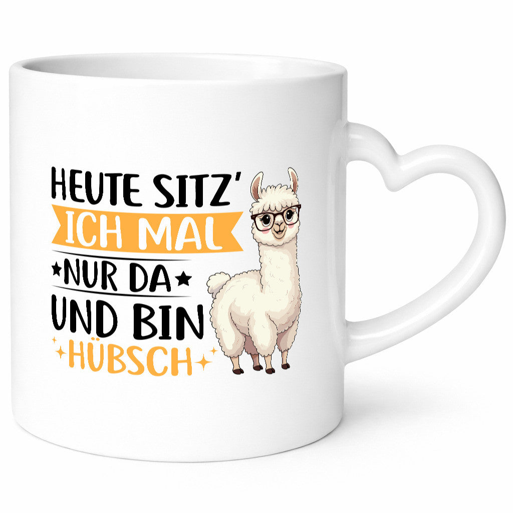 Heute bin ich nur Hübsch | Lama Alpaka Geschenk Humor Geschenkidee lustiger