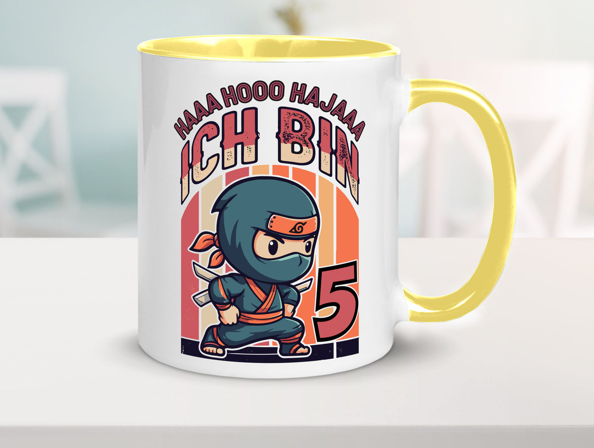 5. Geburtstag | Ninja Junge 5 Jahre Humor Geschenkidee Tasse