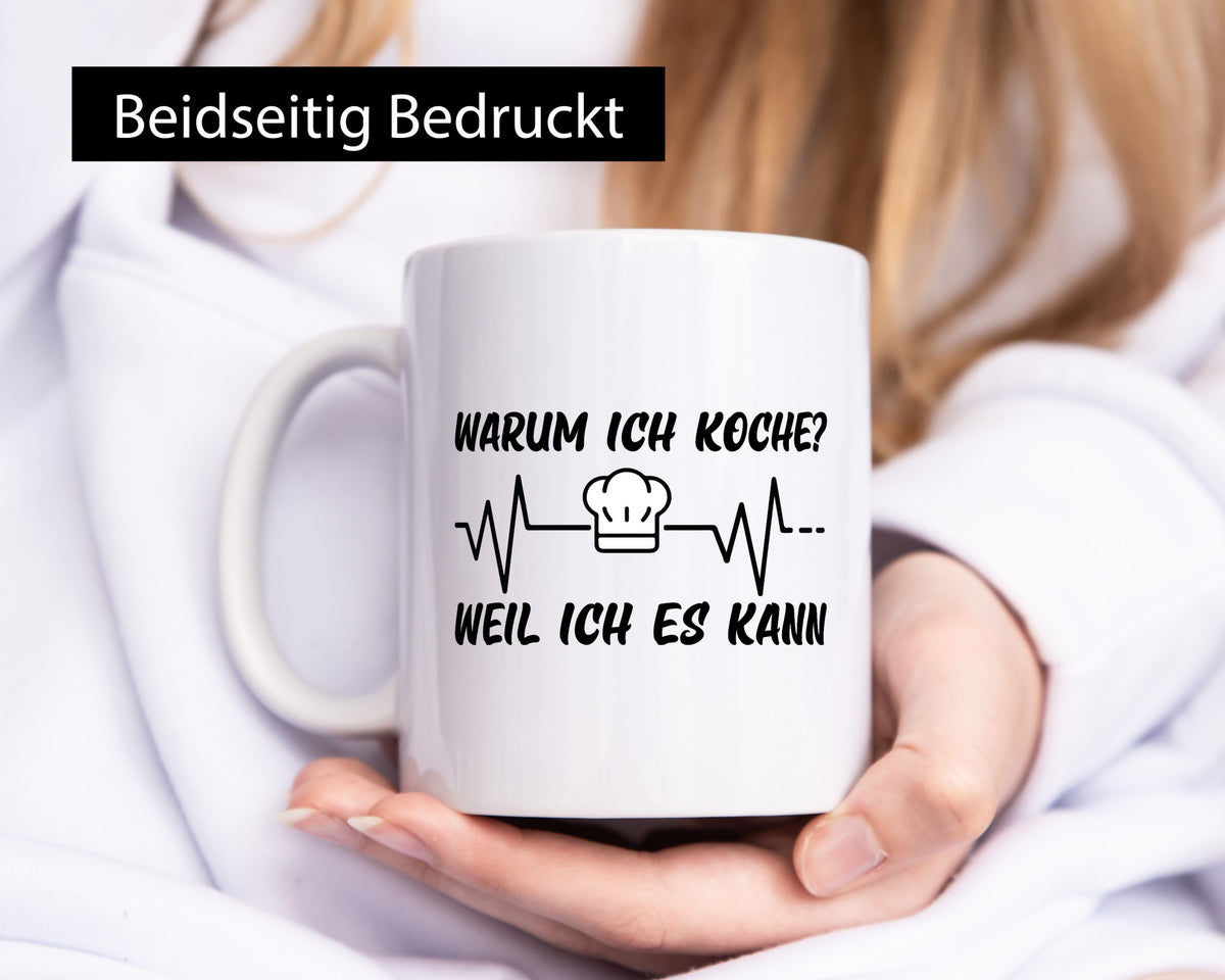 Ich koche weil es kann | Koch Küchenchef Herzschlag lustig Arbeit Kollegen Büro Tasse