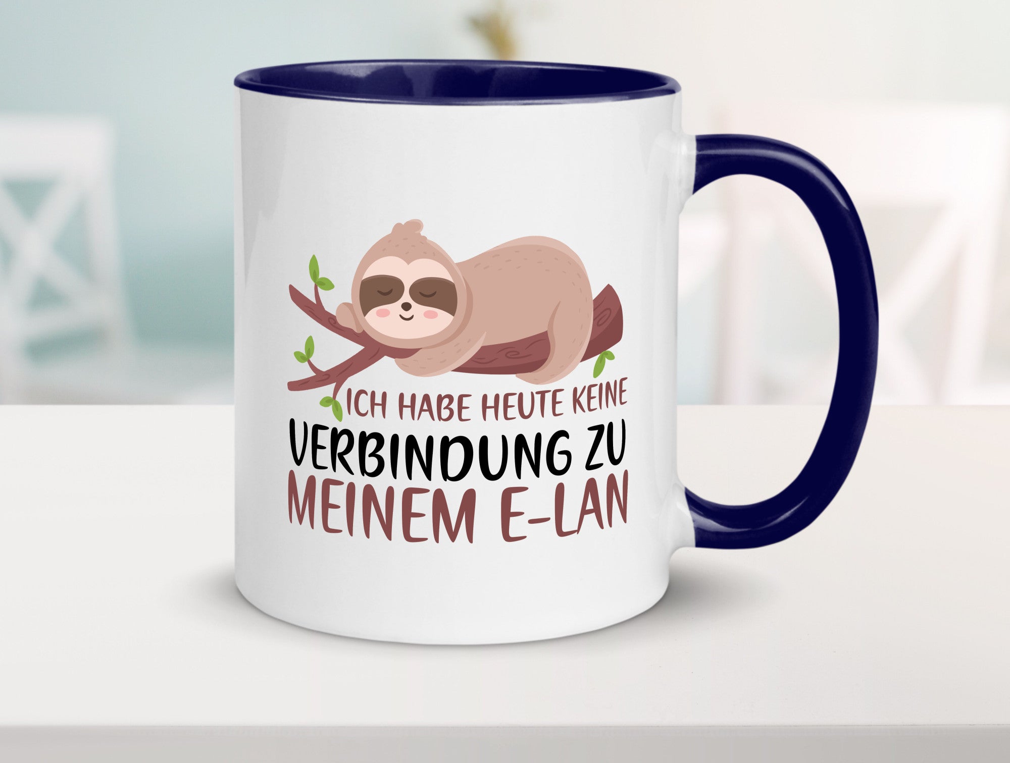 Verbindung zum Elan | WLAN Faultier Faulpelz Laufband Humor Tierliebhaber