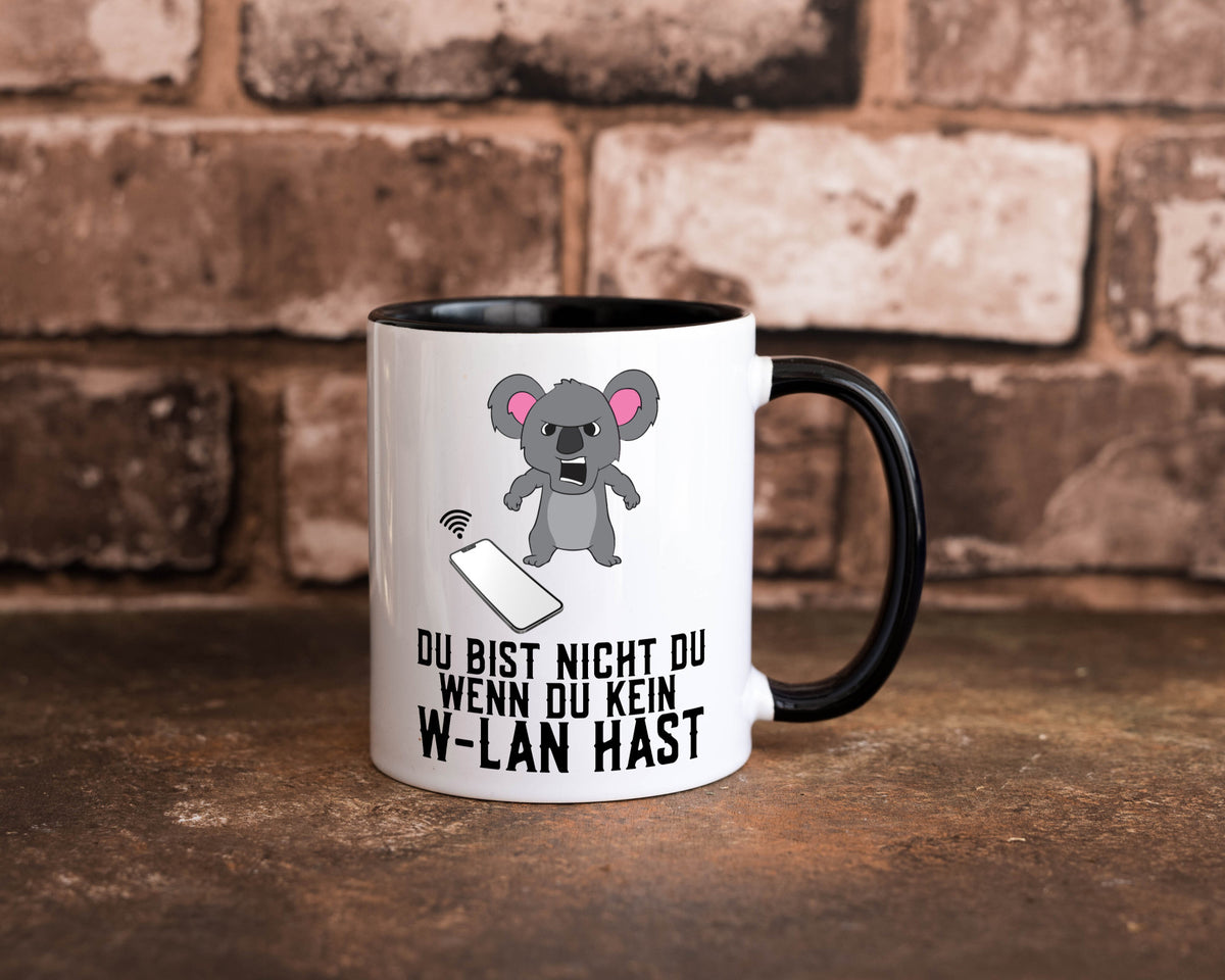 Du bist nicht | wütender Bär WLAN Computer Nerd Geschenkidee Humor Tasse
