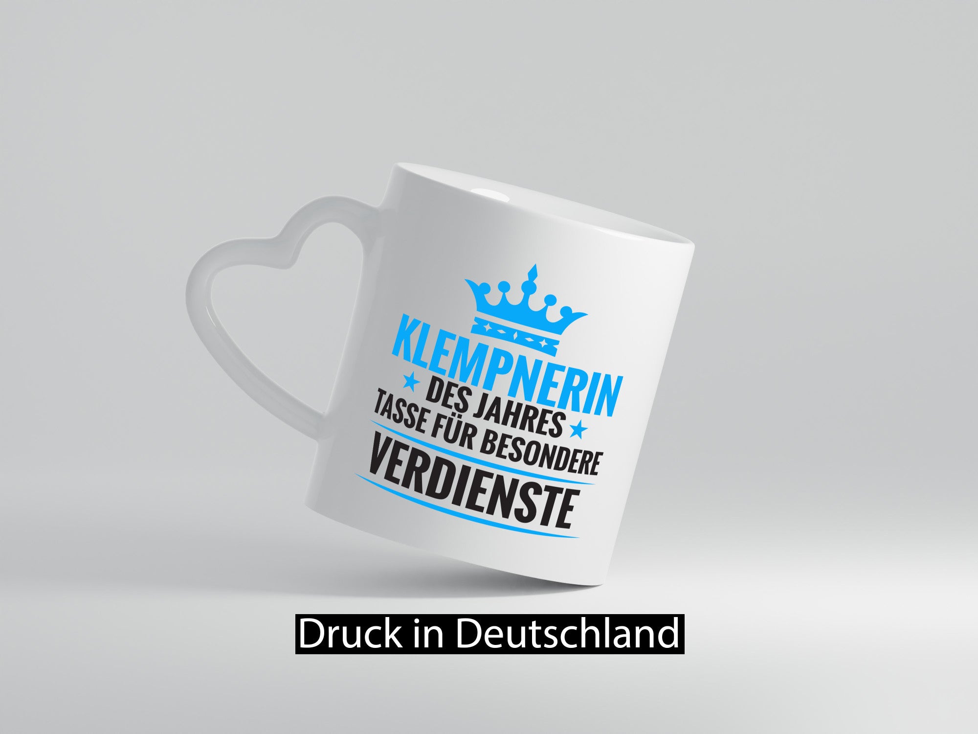 Besonderer Verdienst: Klempnerin | Klempnerinnen Geschenkidee Humor Tasse