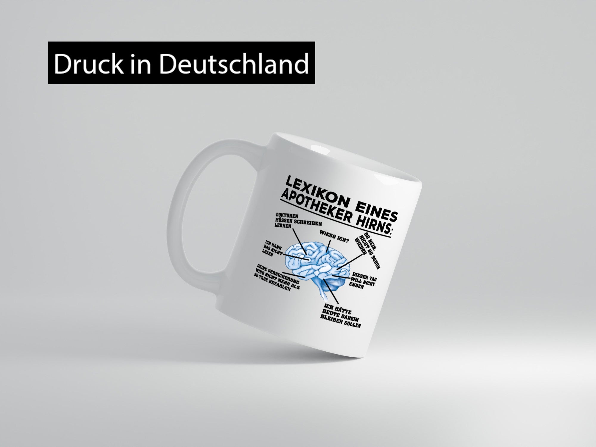 Apotheker Hirn | Pharmazie Tasse Pharmazeut Humor lustiger Spruch Geschenk