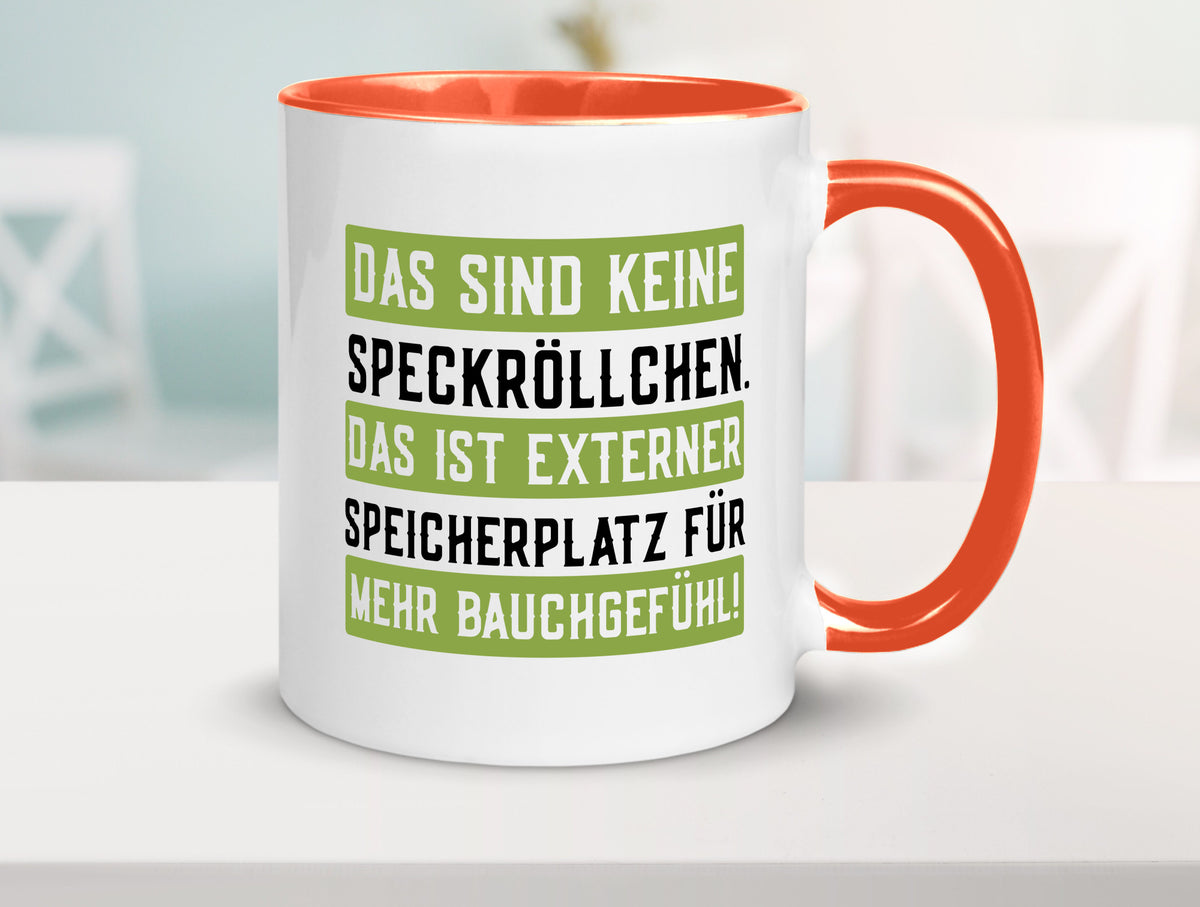 Keine Speckröllchen | Softwareentwickler PC Körperfülle Geschenkidee Humor Tasse