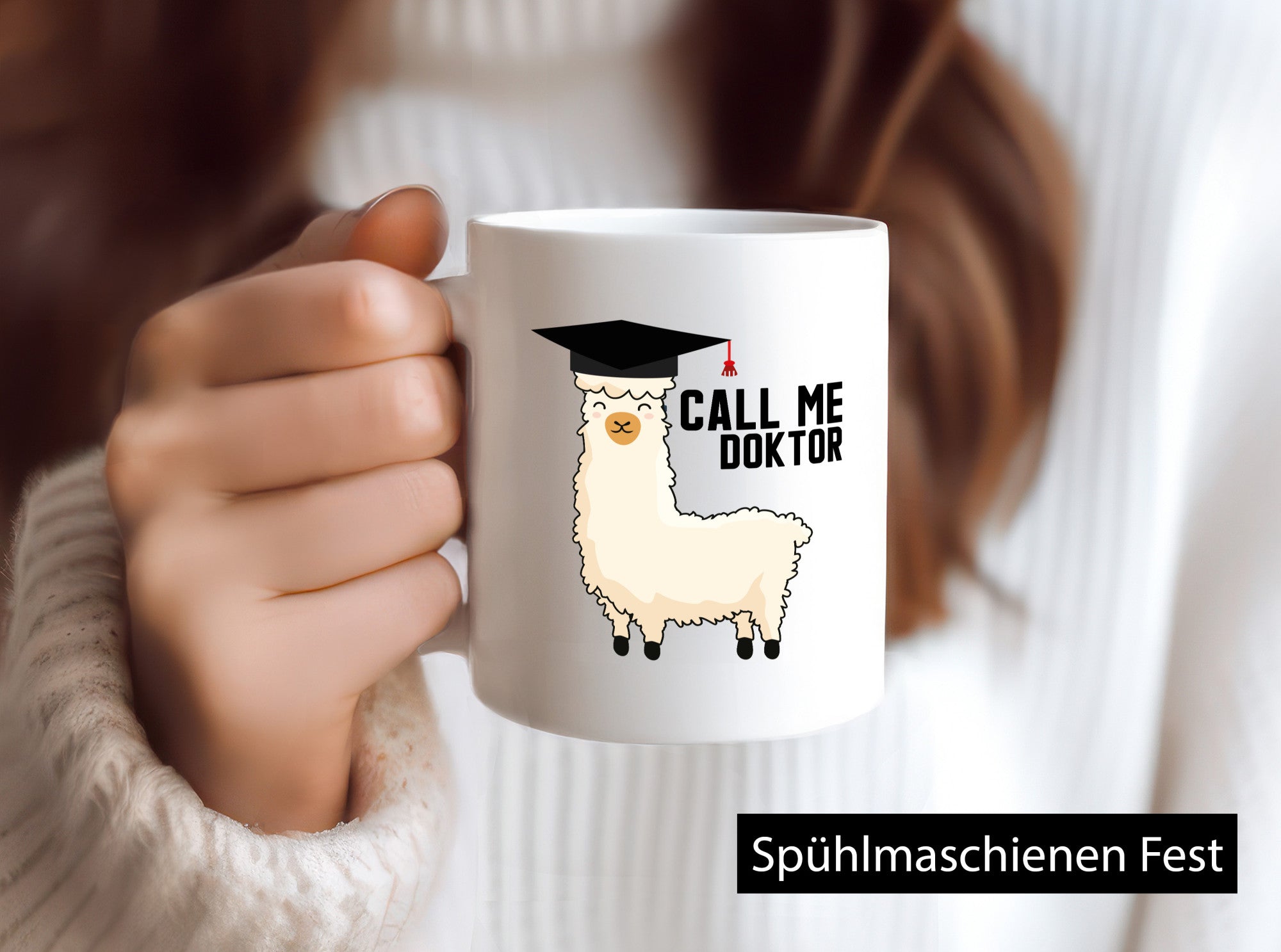 Call me Doktor | Lama Arzt Krankenhaus Abschluss Humor Geschenkidee Tasse