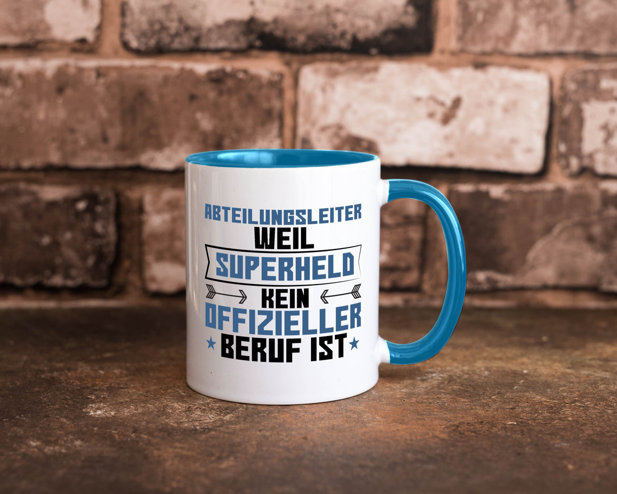 Superheld Abteilungsleiter| Führungskraft Geschenkidee Humor Tasse