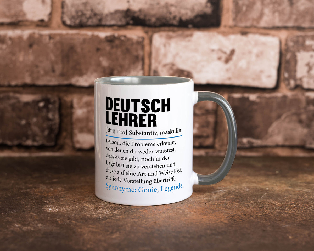 Deutschlehrer Spruch | Lehrer Schule Humor lustig Geschenkidee Geschenk Tasse