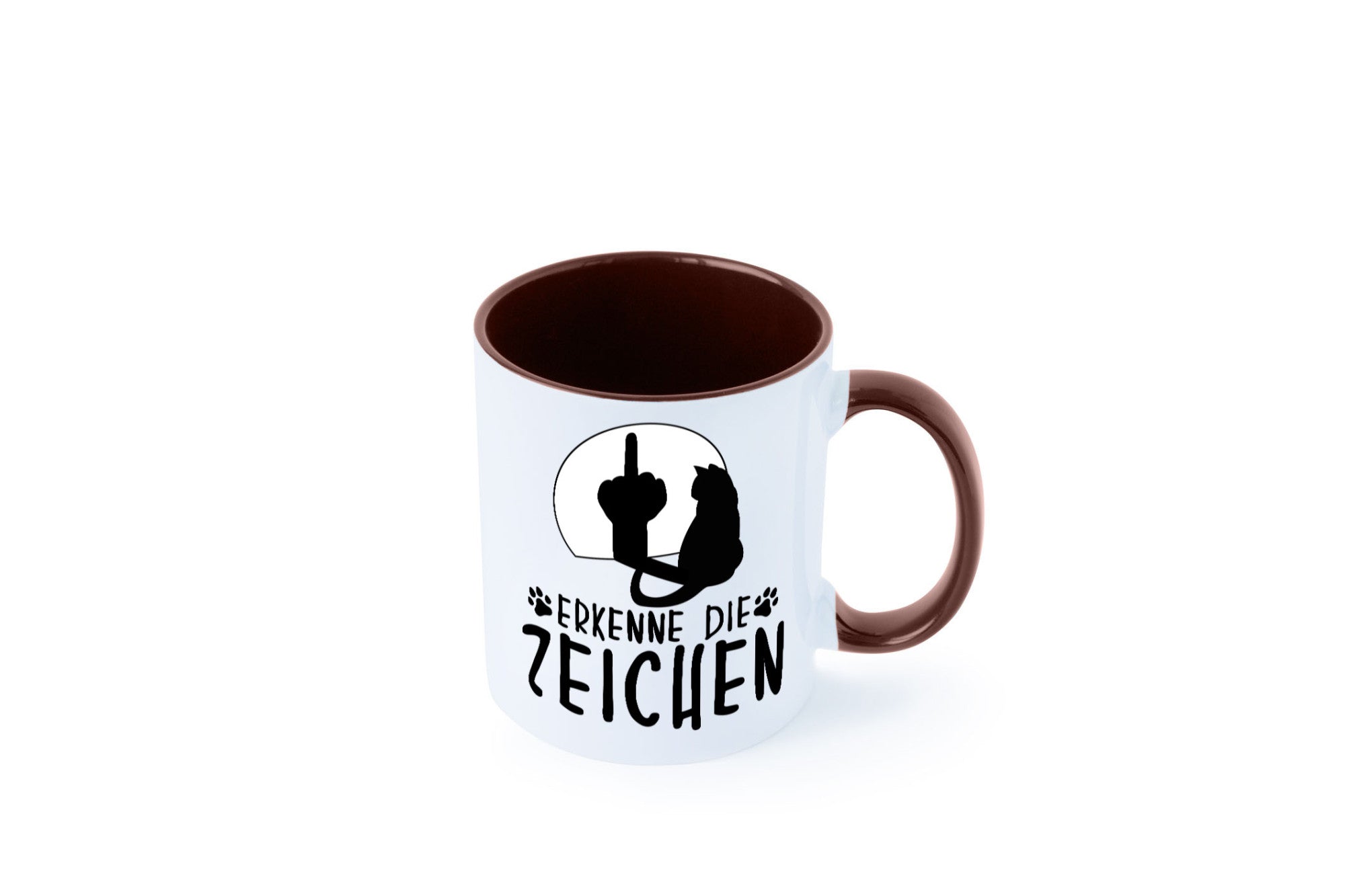Erkenne die Zeichen | Katze Humor Tierliebhaber Geschenkidee Tasse