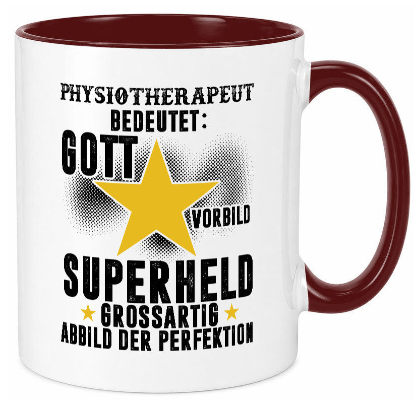 Bedeutung von Physiotherapeut lustiger Spruch Geschenk Humor Geschenkidee Tasse