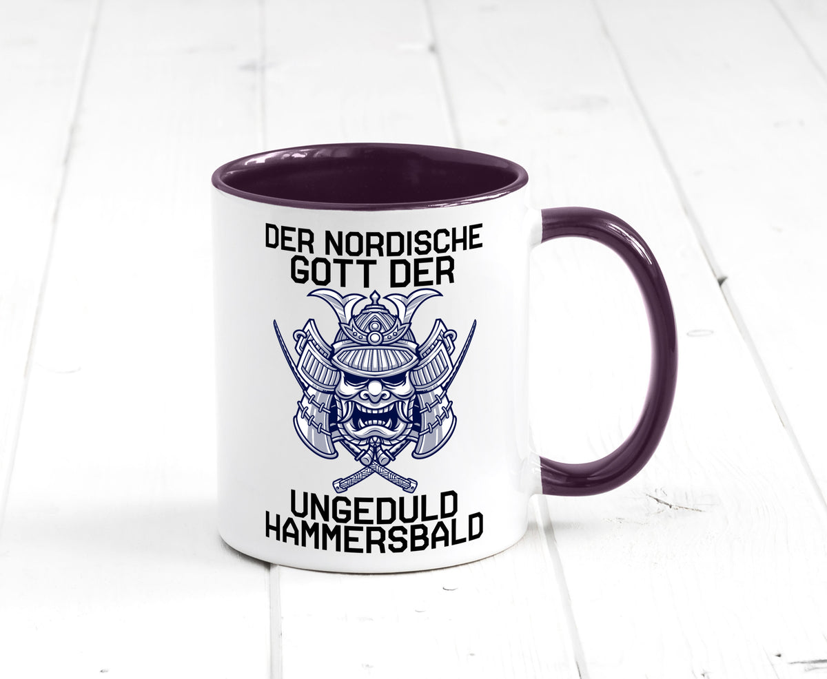 Nordischer Gott der Ungeduld | Mythologie Wikinger lustig Humor Geschenkidee Tasse